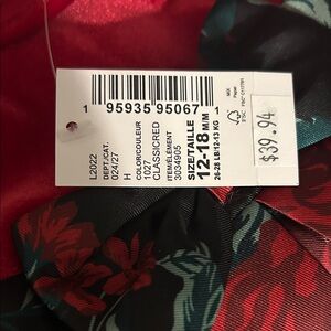 The Children's Place Red and Green Floral Dress